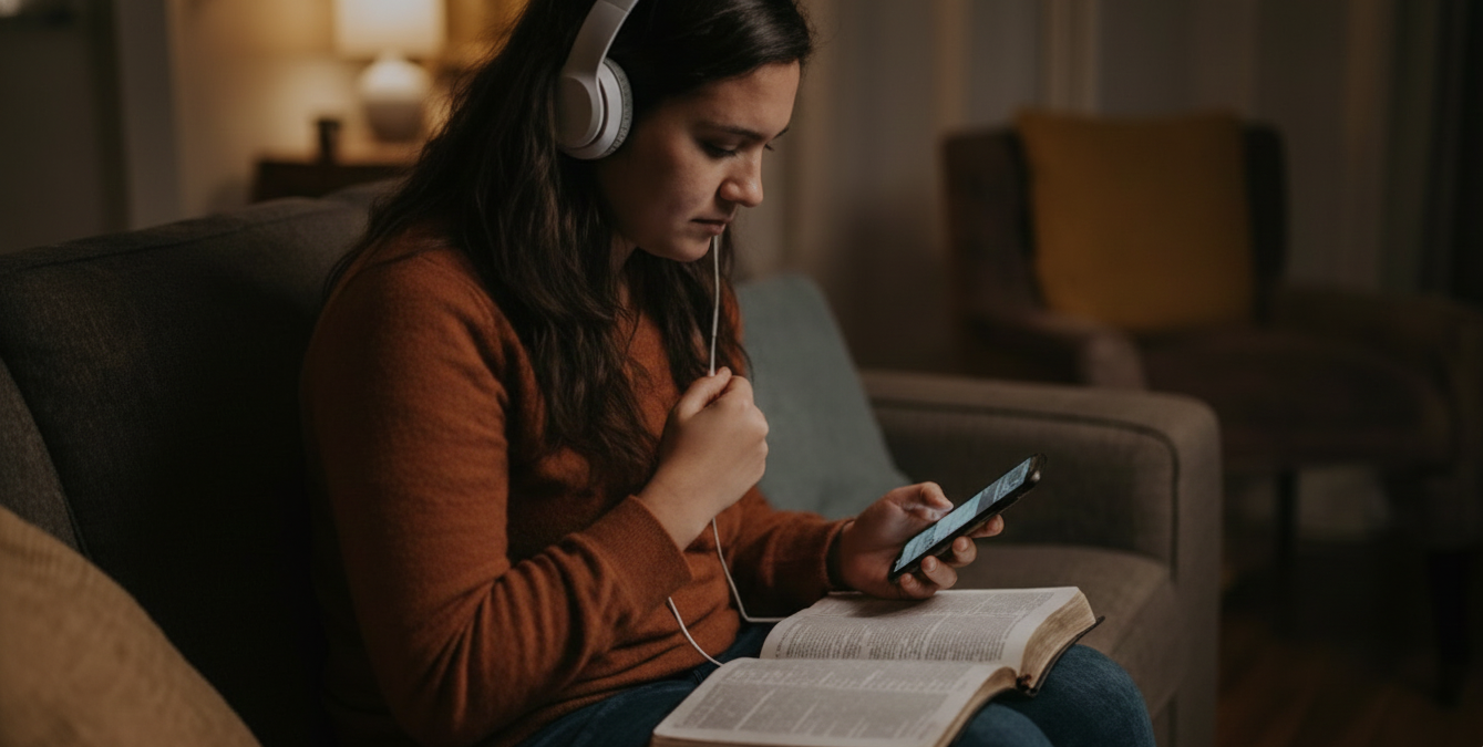 Fondo de biblioteca de predicaciones